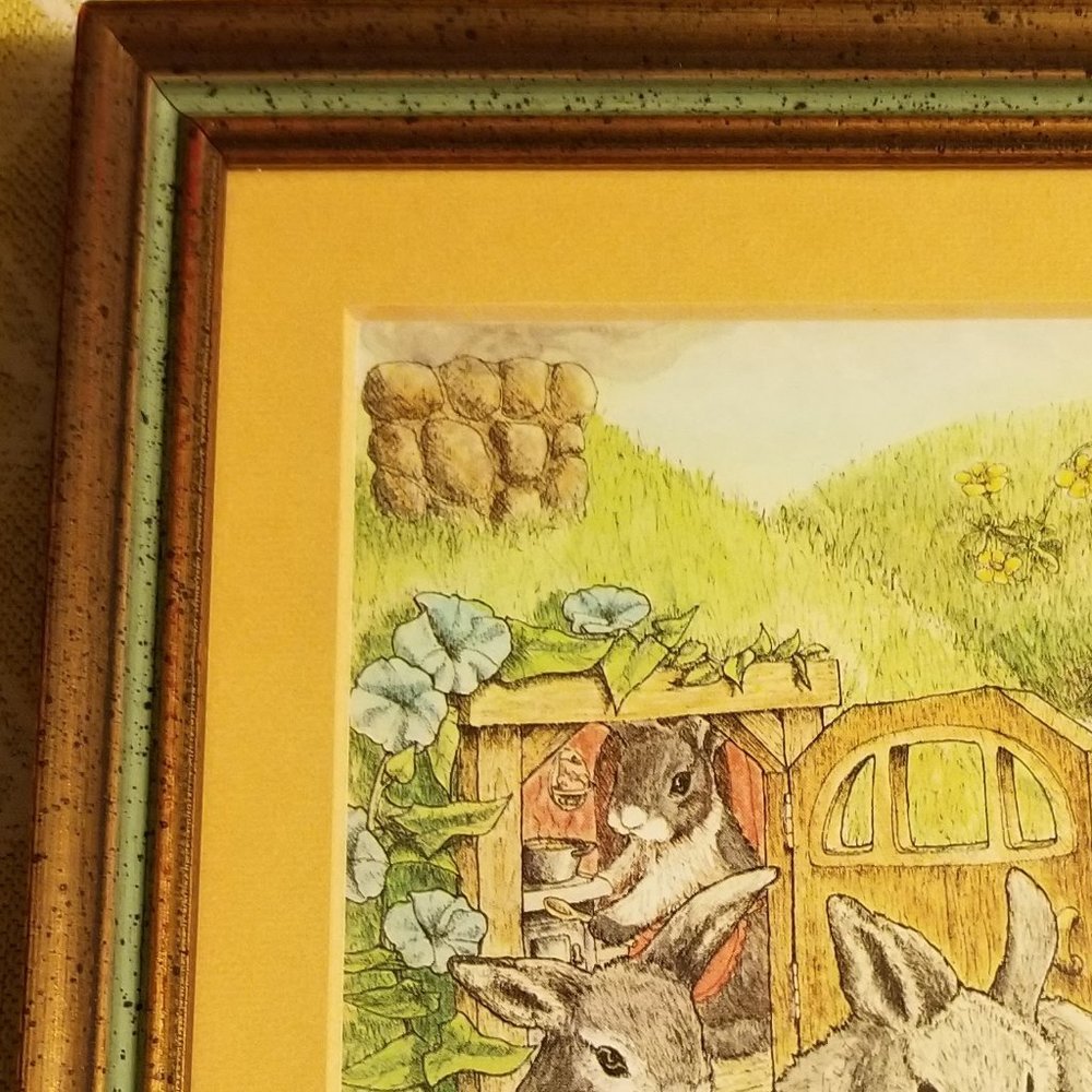 Rabbits Helping Rabbits - Wall Hanging - Picture 3 of 7